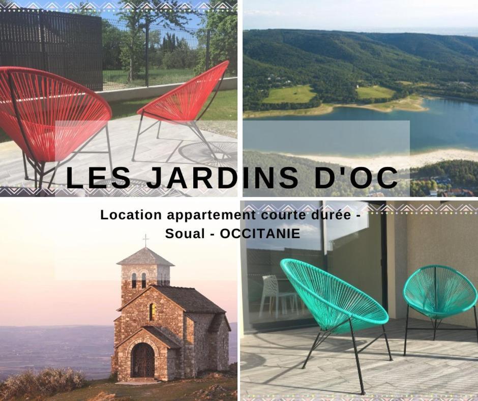 Les Jardins D'Oc - Wifi, Terrasse Et Jardinet - Appart T2 Neuf Soual 외부 사진